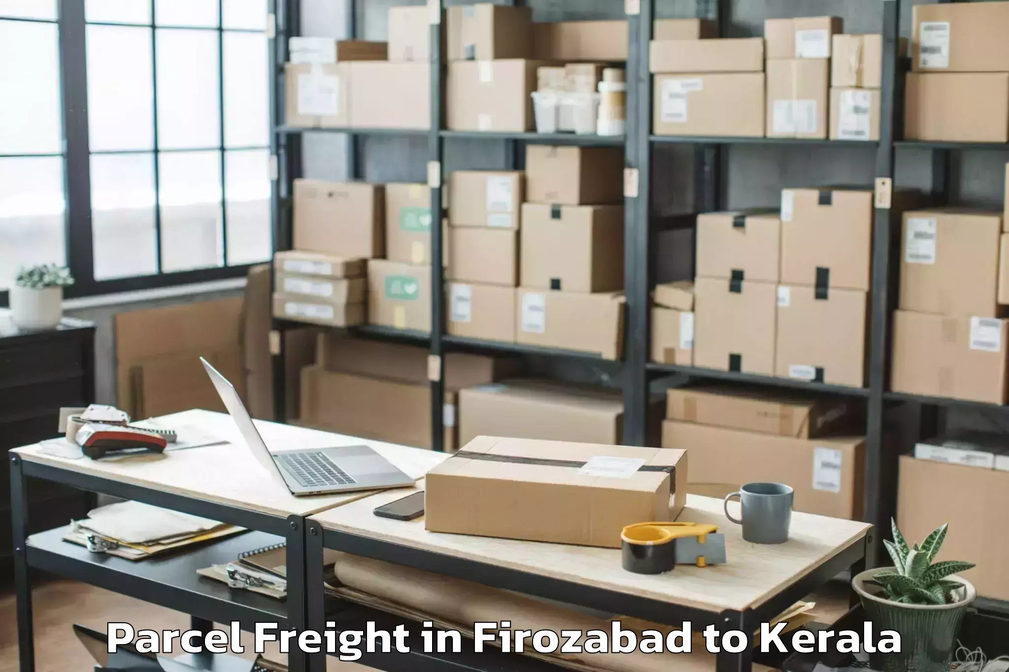 Professional Firozabad to Mall Of Joy Thrissur Parcel Freight